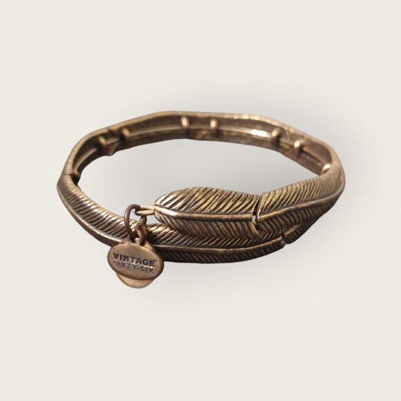 Alex & Ani Feather Wrap Bracelet - Picture 3 of 5